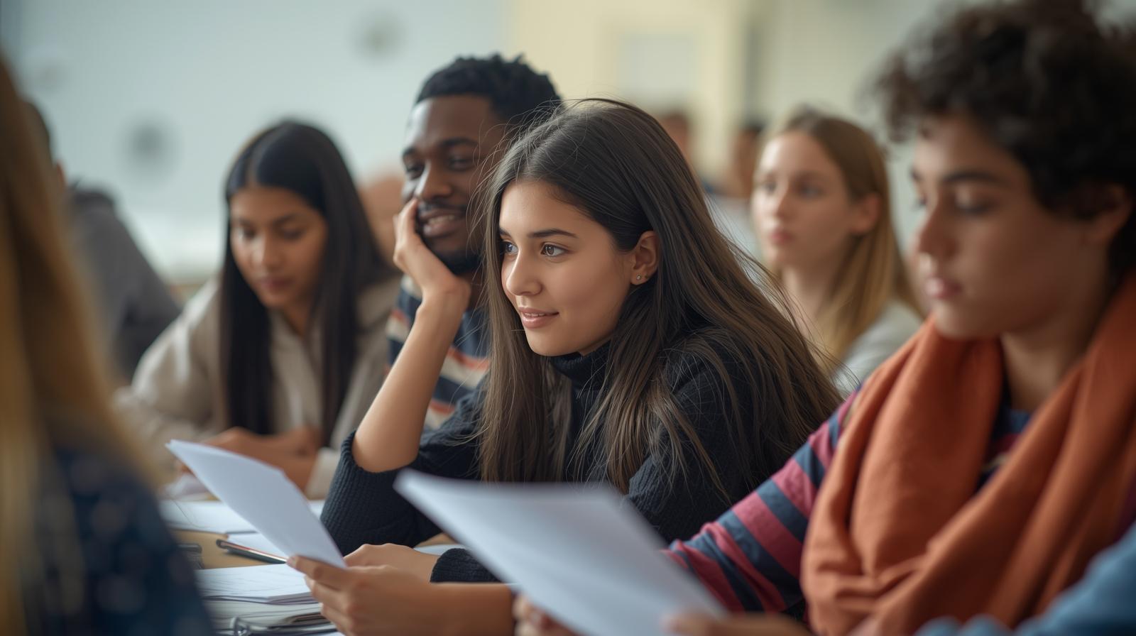 students in classroom